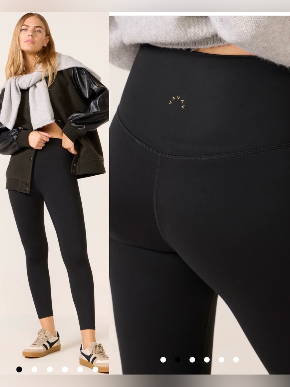 Varley Free Soft High Rise Leggings 25” Black , size Large